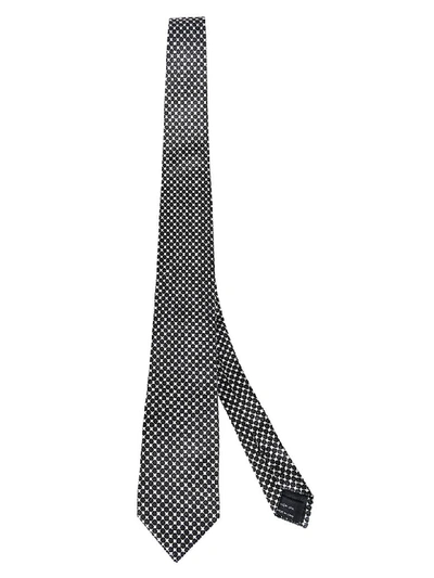 Tom Ford Patterned Tie In Black