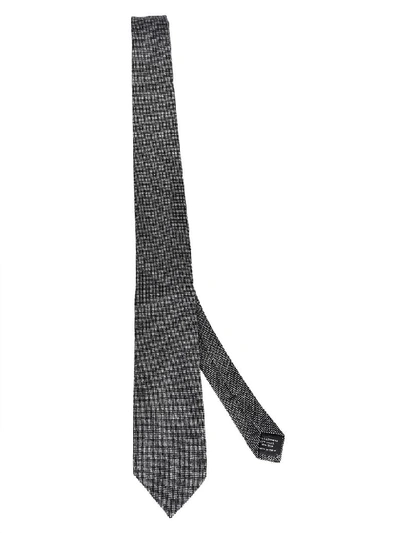 Tom Ford Patterned Tie In Grey
