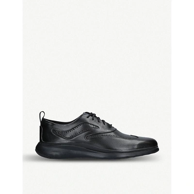 Cole Haan 3.zerøgrand Leather Oxford Shoes In Black