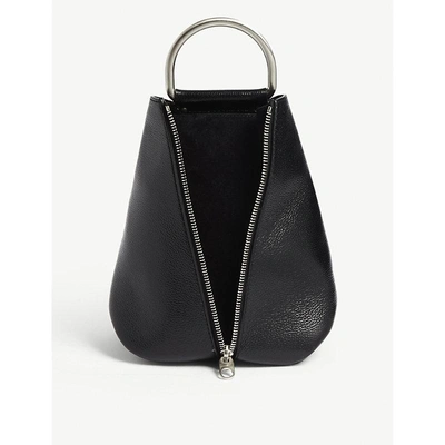 Proenza Schouler Zipped Pebbled Leather Backpack In Black