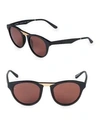 Smoke X Mirrors Black Betty 48mm Round Cat-eye Sunglasses