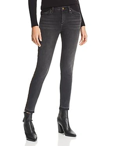 Aqua Leopard Track Stripe Skinny Jeans In Black/leopard - 100% Exclusive