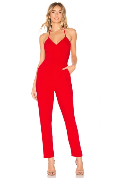 About Us Jocelyn Jumpsuit In Red