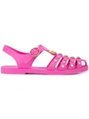 Gucci Crystal Embellished Sandals - Pink