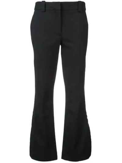Proenza Schouler Flare Cropped Trousers - Black
