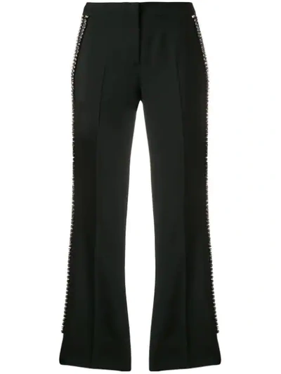 N°21 Crystal Embellished Trousers In Black
