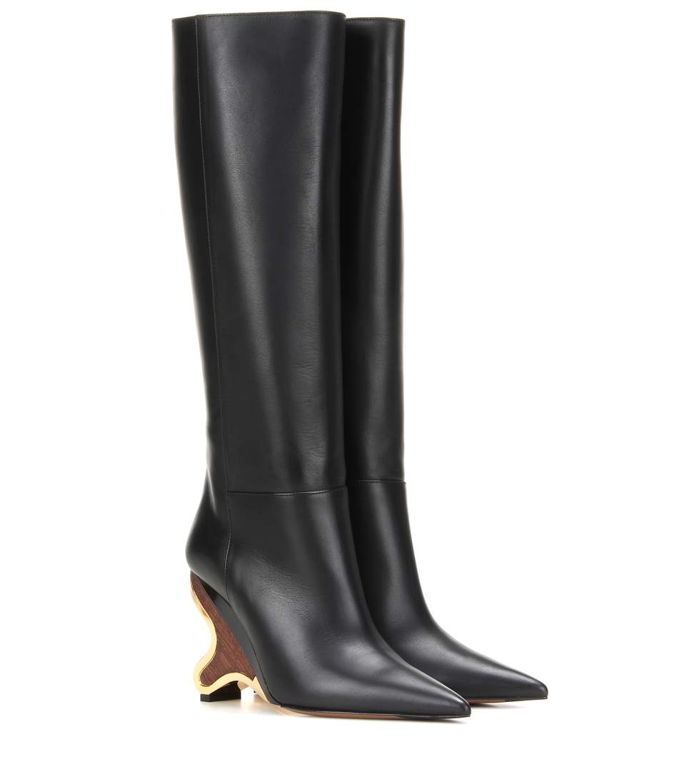 Marni Leather Boots In Llack | ModeSens