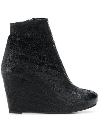 Isaac Sellam Experience Mirelle Wedge Ankle Boots In Black