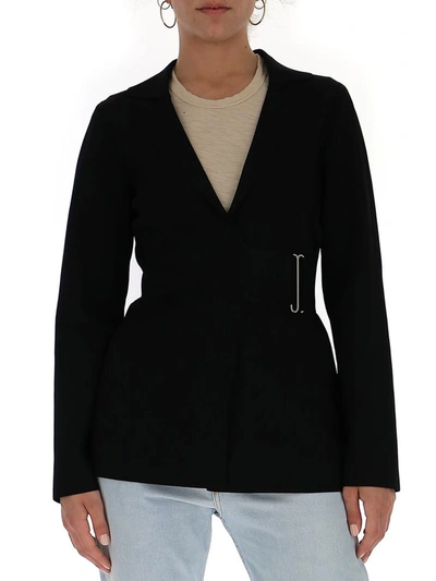 Stella Mccartney Buckle Blazer In Black