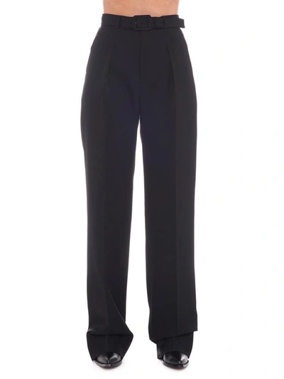 Givenchy High Waist Belted Pants In Black