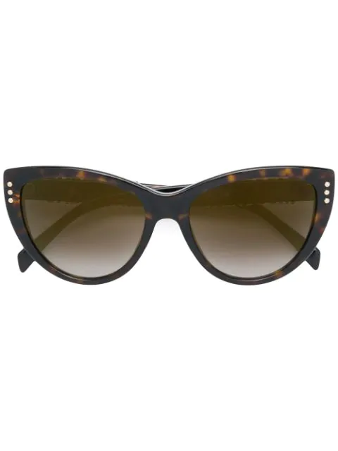 Moschino Eyewear Cat Eye Sunglasses In Brown | ModeSens