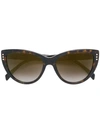 Moschino Eyewear Cat Eye Sunglasses In Brown