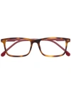 Carrera Rectangular Shaped Glasses In Red
