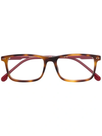 Carrera Rectangular Shaped Glasses In Red