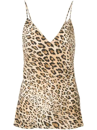 Frame Cheetah Print Camisole In Neutrals