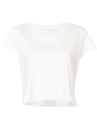 John Elliott Jersey Cropped T-shirt In White