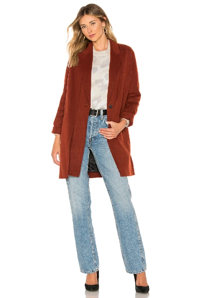 Rag & Bone Kaye Coat In Rust