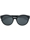 Saint Laurent Round Frame Sunglasses In Black