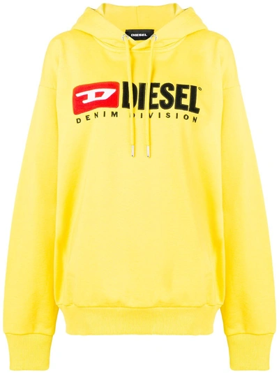 Diesel F-division-fl Hoodie - Yellow