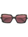 Cartier Première De  Square-frame Sunglasses In Brown