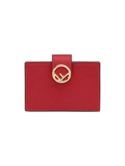 Fendi Card Holder In Red