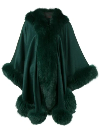 Liska Oversized Hooded Coat In Grün