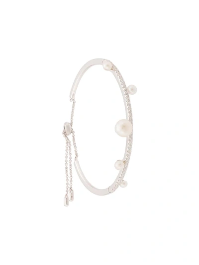 Apm Crystal Embellished Bracelet In White