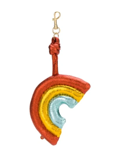 Anya Hindmarch Rainbow Keyring In Multicolour