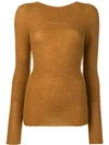 Jacquemus Perfectly Fitted Sweater - Brown In Green