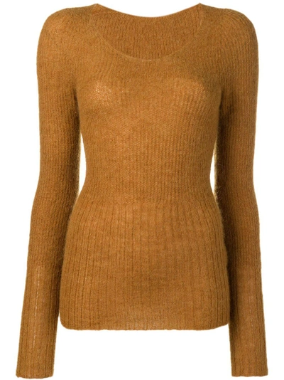 Jacquemus Perfectly Fitted Sweater - Brown In Green
