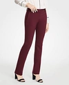 Ann Taylor The Petite Straight Leg Pant - Curvy Fit In Rosy Plum