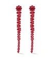 Simone Rocha Bead Drip Earrings - Red