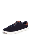 Navy Ink Wool/ British Tan