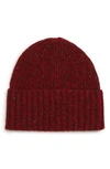 Drake's Drakes Donegal Wool Beanie - Red