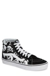Vans 'sk8-hi' Sneaker In Black/ White Canvas