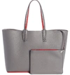 Christian Louboutin Cabata East-west Leather Tote Bag In Shadow/ Shadow