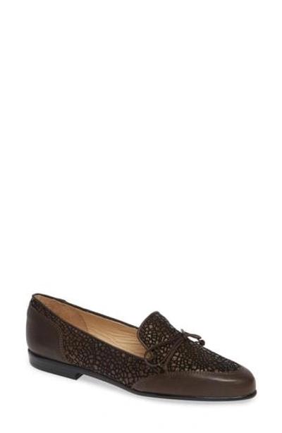 Amalfi By Rangoni Ombretto Embossed Loafer In Moro Leather