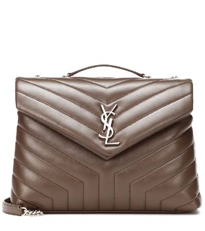 Saint Laurent Medium Loulou Calfskin Leather Shoulder Bag - Brown In Faggio/ Faggio