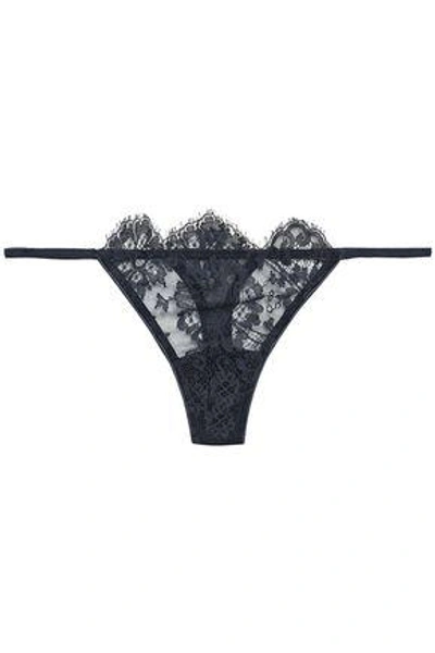 Id Sarrieri Woman Chantilly Lace Thong Navy