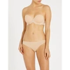 Stella Mccartney Stella Smooth And Lace Stretch-jersey And Lace Bra In Nude