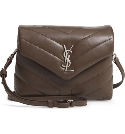 Saint Laurent Toy Loulou Calfskin Leather Crossbody Bag - Brown In Faggio