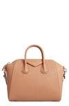 Givenchy 'medium Antigona' Sugar Leather Satchel - Beige In Medium Beige