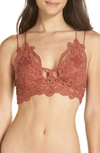 Free People Intimately Fp Adella Longline Bralette In Coral