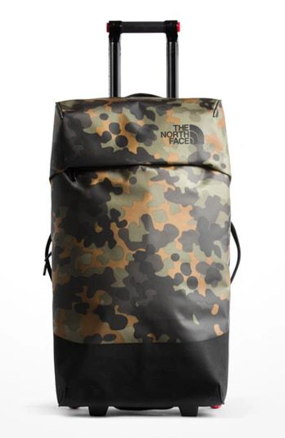 The North Face Stratoliner 30-inch Large Wheeled Suitcase - Green In Taupe Green/ Macrofleck Camo