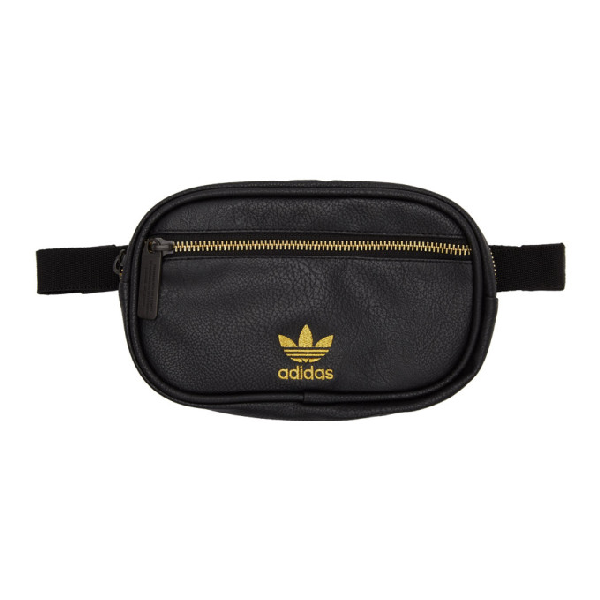 adidas fanny pack black leather