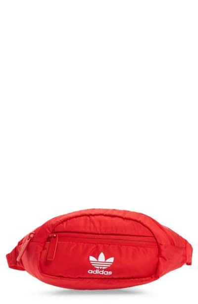 Adidas Originals Waist Bag - Red In Radiant Red/ White