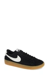 Nike Blazer Low Sneaker In Black/ Black-sail- Light Brown