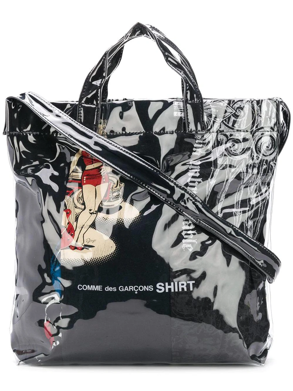 Rei Kawakubo Comme Des Garcons Pvc Bag Top Cdg Paper Tote Bag Top