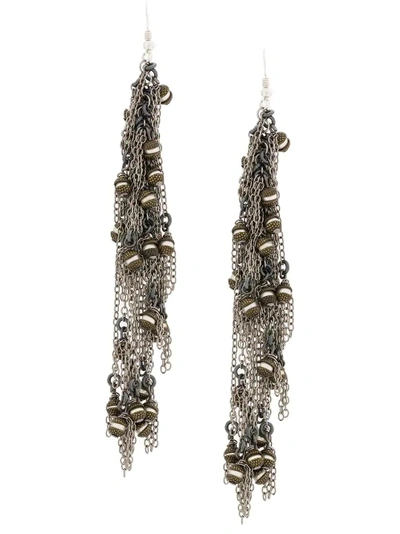 Marc Le Bihan Embellished Chain In Silver