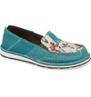 Ariat Cruiser Slip-on Loafer In Shunner Turquoise Leather